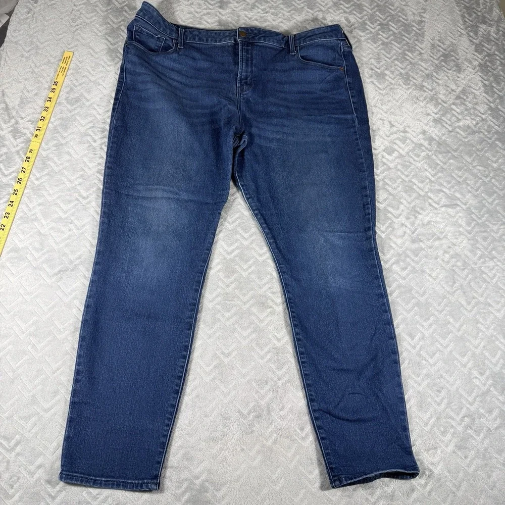 Old Navy Women's Rockstar Super Skinny Jeans Size 18 Blue Dark Wash Stretch